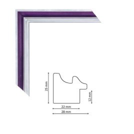 Багет P sait silver violet