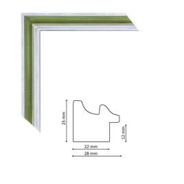 Багет P sait silver green