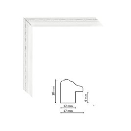 Багет 18m white-silver