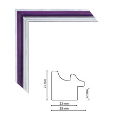 Багет P sait silver violet