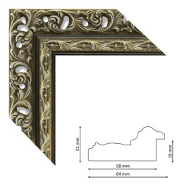 Багет P 10 silver bronz