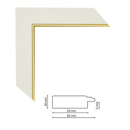 Багет P pas 35 gold line