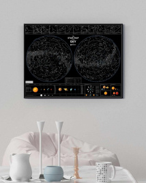 Star map of the sky (в рамке)