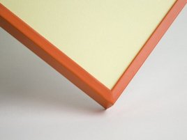 Рамка , алюминий, цвет - оранжевый матовый, профиль прямоугольный - 7 мм