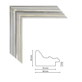 Багет P 1081 silver