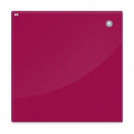 Стеклянная магнитная доска красная 60x80