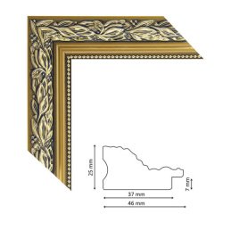 Багет P 4300 gold-black