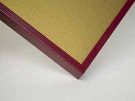 Рамка А0, алюминий, цвет - красный матовый, профиль прямоугольный - 7 мм