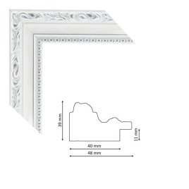 Багет 51m white-silver