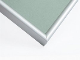 Рамка 10х15 алюминий, цвет - серебро матовое, профиль - полукруглый 11 мм