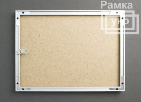 Рамка 40х60 алюминий, цвет - красный глянцевый, профиль - полукруглый 11 мм, фото 2