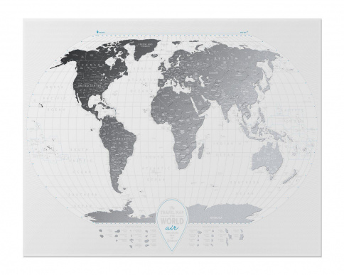 Скретч Карта Мира Travel Map AIR World (в тубусе) фото 1