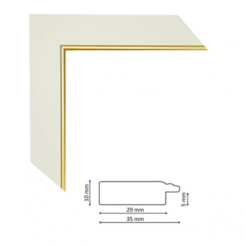 Багет P pas 35 gold line фото 1