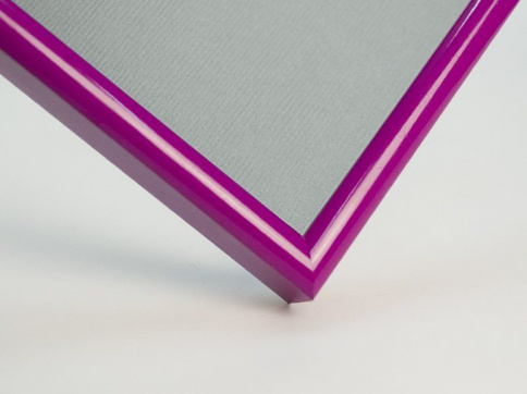 Рамка А0 алюминий, цвет - фиолетовый глянцевый, профиль полукруглый - 11 мм фото 1