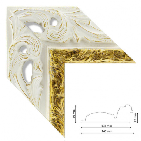 Багет P 18 WHITE GOLD фото 1
